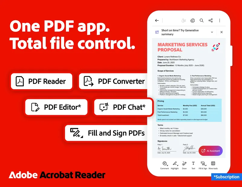 Adobe Acrobat Reader: Edit PDF screenshot 1