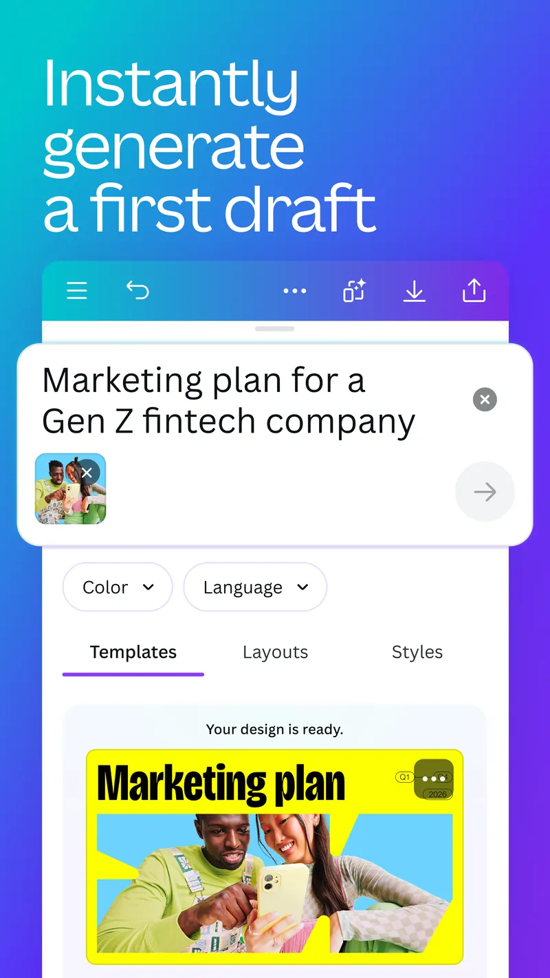 Canva: AI Photo & Video Editor screenshot 3